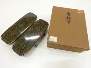 アンティーク　津軽塗下駄台(23センチ)
